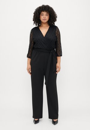 CARBETSY 3/4 WRAP V NECK  - Overall / Jumpsuit - black