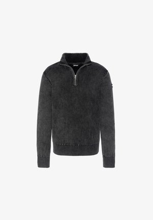 Schott TRUCKER - Strickpullover - noir