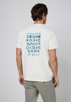 El Ganso, CAMISETA BANDERAS NAÚTICA - Camiseta estampada - crudo