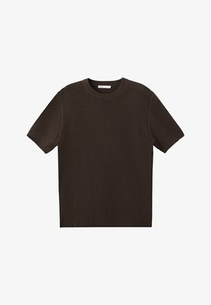 Mango, ADULT - Základné tričko - dark brown