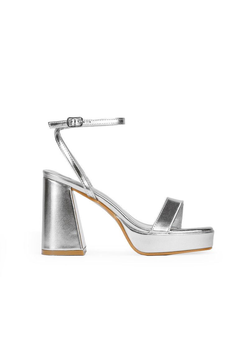 Bosanova CON CAMPANA - Sandalias de tacón - plata
