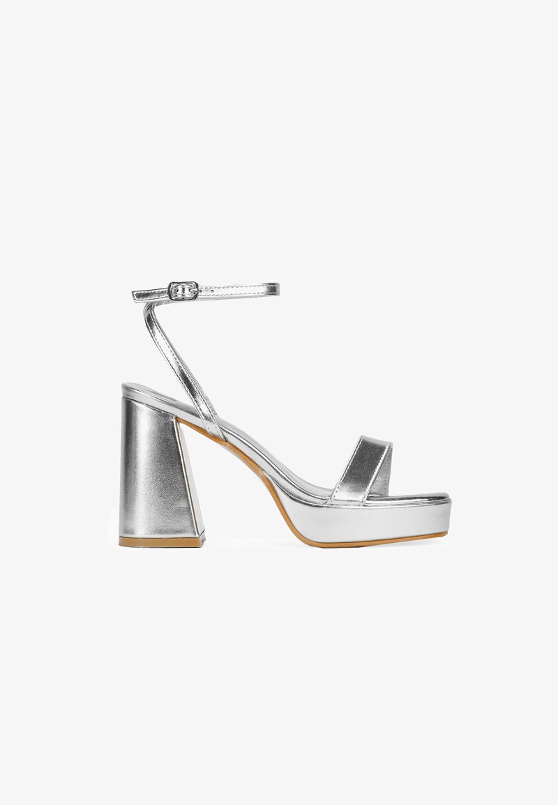 Bosanova CON CAMPANA - High heeled sandals - plata