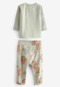 Next 2 PIECE SET - Leggingek - Nadrágok - teal blue animal