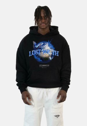 Lost Youth WORLD - Pulover s kapuco - black