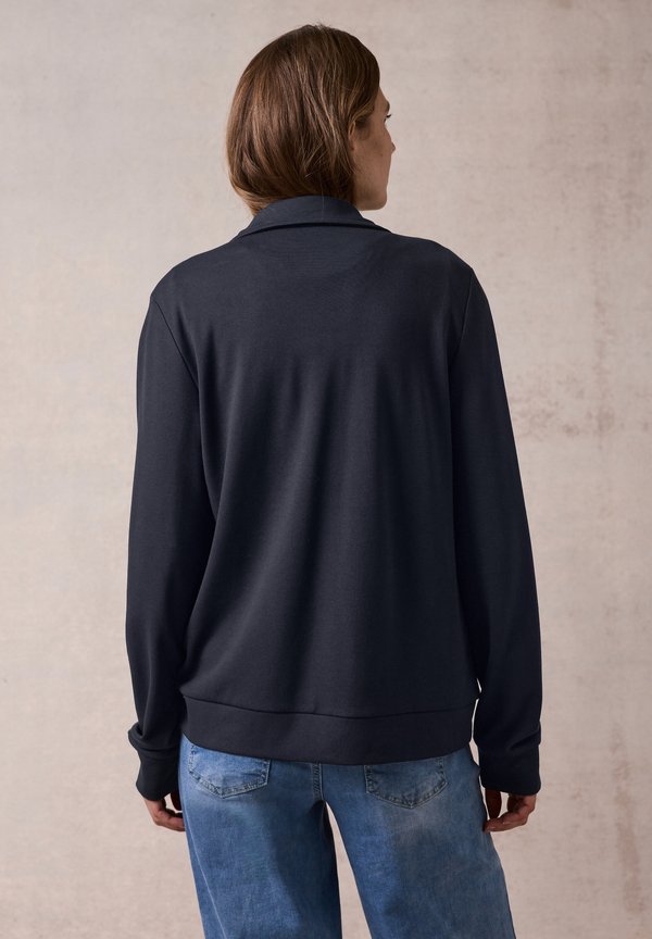 MIT KNOPFLEISTE - Leichte Jacke - blau