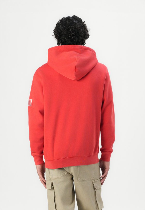 AMERICANA LOGO - Zip-up sweatshirt - tomato2