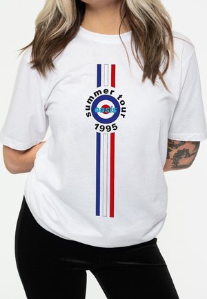 Paradiso Clothing STRIPES  LOGO - Print T-shirt - white