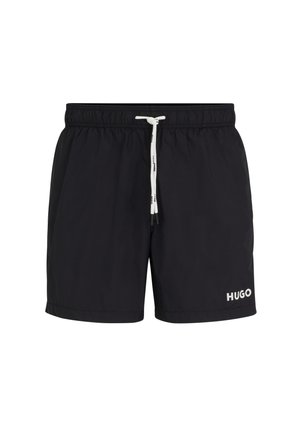 HUGO HAITI - SLIM FIT - Shorts da mare - black