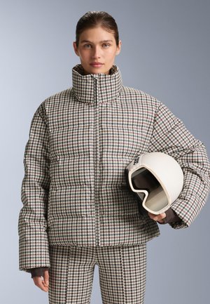 BY MINARDI PIUME COMPANY PRINTED CROP PADDED - Jakna ispunjena paperjem - sand