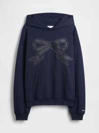GAP SANDY LIANG ADULT HEAVYWEIGHT BOW OVERSIZED HOODIE - Mikina - navy uniform