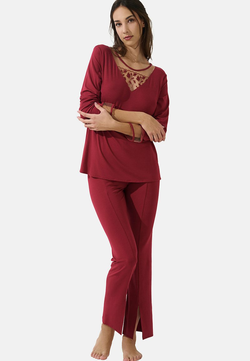 Lisca MANCHES LONGUES GLORIOSA SET - Pyjama - rouge
