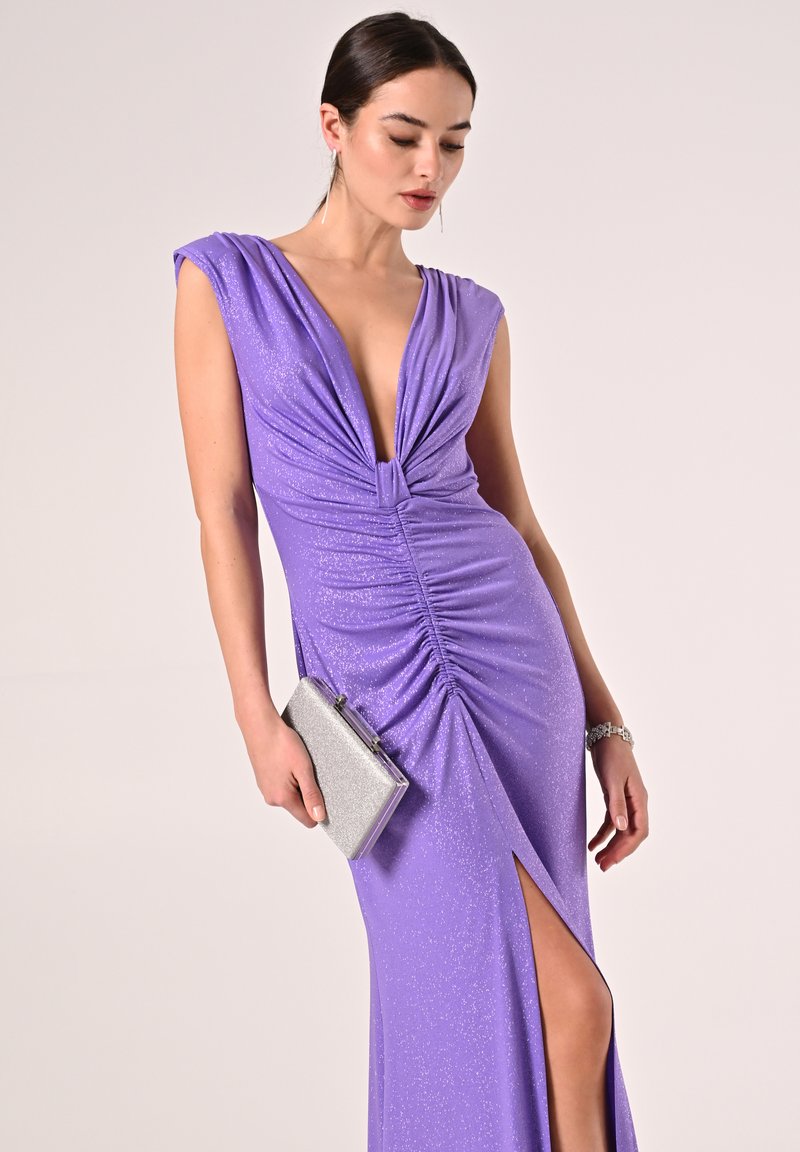 Gown Robe De Cocktail Violette Robe Cocktail Bustier Courte En