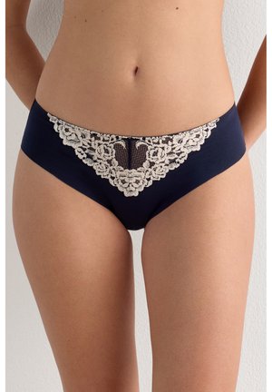 Intimissimi FLOWERS SEAMLESS - Slip - blau  intense blue/vanilla