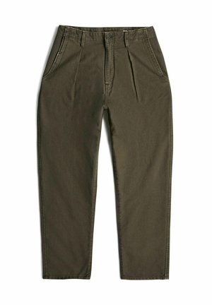 G-STAR, PLEATED CHINO RELAXED TAPERED - Jean boyfriend - asfalt gd