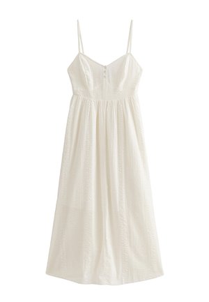 New Look, WHITE V WAIST STRAPPY MIDI DRESS - Freizeitkleid - white
