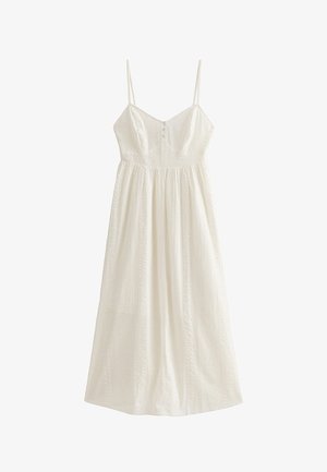 New Look, WHITE V WAIST STRAPPY MIDI DRESS - Freizeitkleid - white