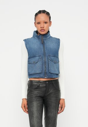 PADDED ZIP VEST - Väst - antique faded thames