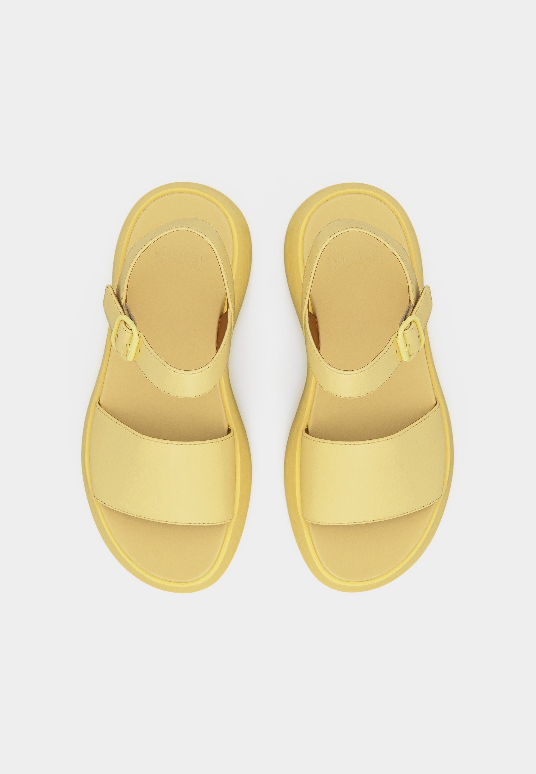 Camper TASHA - Platform sandals - pastel gelb/light yellow