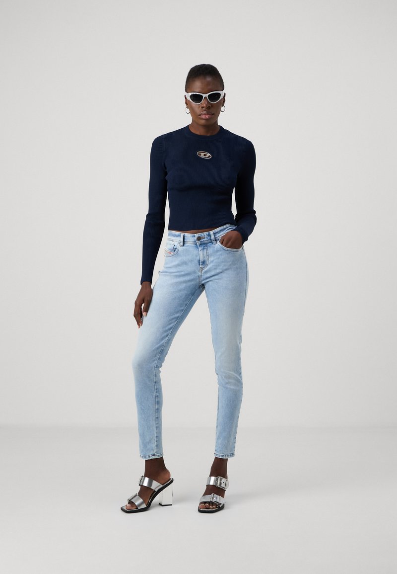 Diesel 2017 SLANDY DIESEL LIBRARY - Jeans Skinny Fit - denim/blauw denim/bluedenim