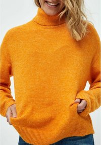 Desires DEGEA HIGH NECK PULLOVER - Džemper - dark cheddar melange