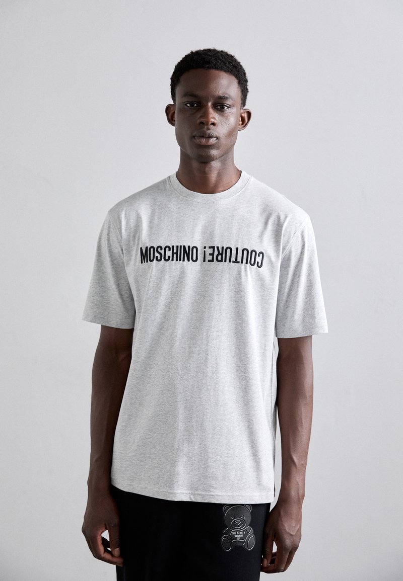 MOSCHINO T-shirt imprimé - fantasia grigio