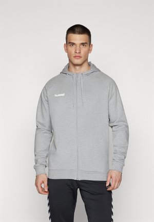 Hummel ZIP HOODIE - Sweatjacke - grey melange