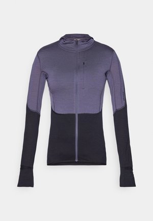 icebreaker BLEND MID WEIGHT DESCENDER ZIP HOODIE - Training jacket - dark grey