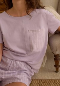 Next SHORT SLEEVE SET - Pyjama set - lilac purple stripe