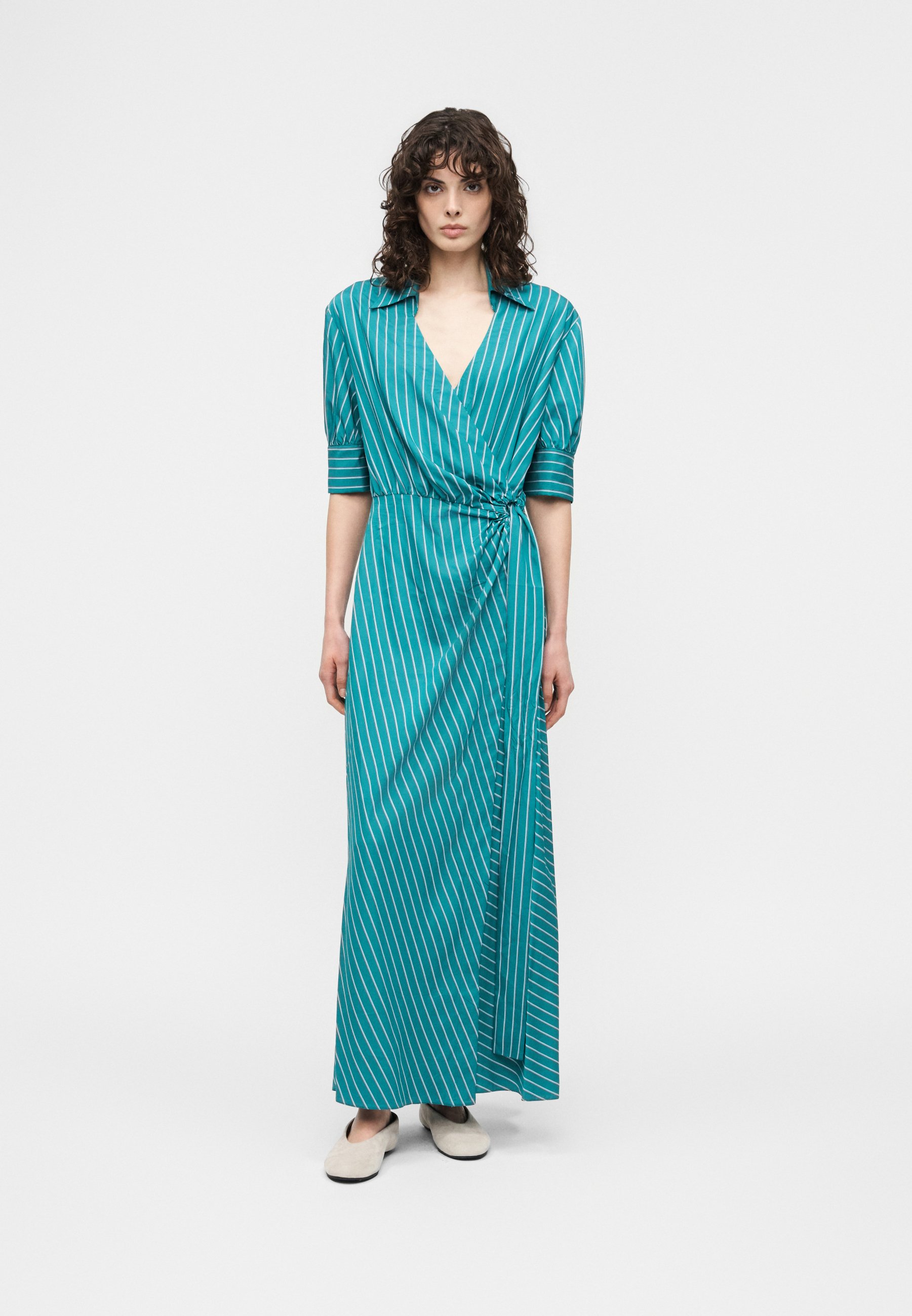 Pinko ALEXANDRA - Shirt dress - verde/azzurro/green - Zalando.ie