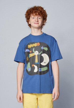 Print T-shirt - blue