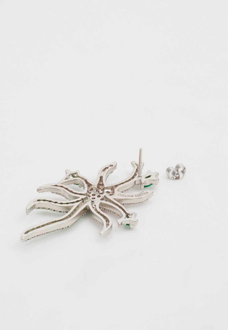 Broche Vintage Années 50 - Forme Dôme Avec Strass Vert Et Rose, Bijou Ancien Français
