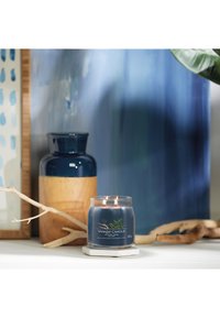 Yankee Candle SIGNATURE MEDIUM JAR BAYSIDE CEDAR - Doftljus - blue