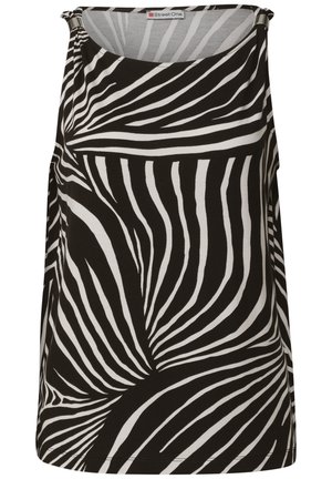 Street One, TOP WITH BOAT NECKLINE AND SHOULDER - Débardeur - black