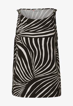 Street One, TOP WITH BOAT NECKLINE AND SHOULDER - Débardeur - black