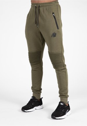 DELTA  - Tracksuit bottoms - dark green