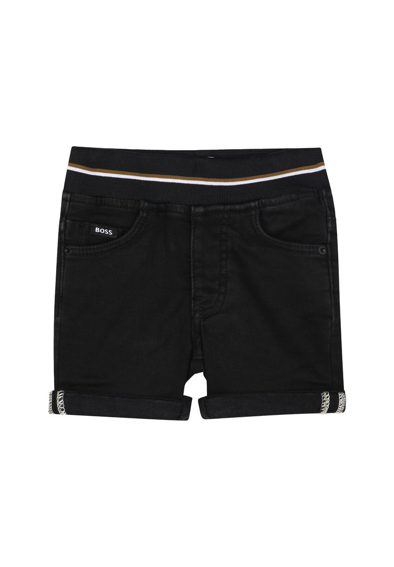 BOSS Kidswear Jeansshort zwart