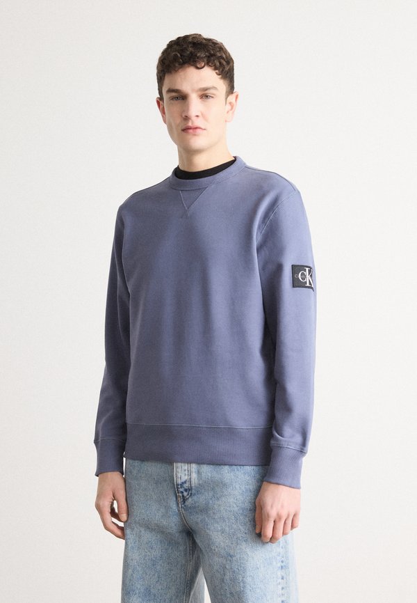 BADGE CREW NECK - Sweatshirt - grisaille