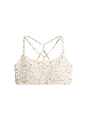 OYSHO, MEDIUM-SUPPORT FLORAL COMFORTLUX SPORTS BRA - Brassière - pale ecru