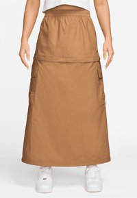 Nike Sportswear ESSTL WVN MR CGO  - Maksi sijonas - flax