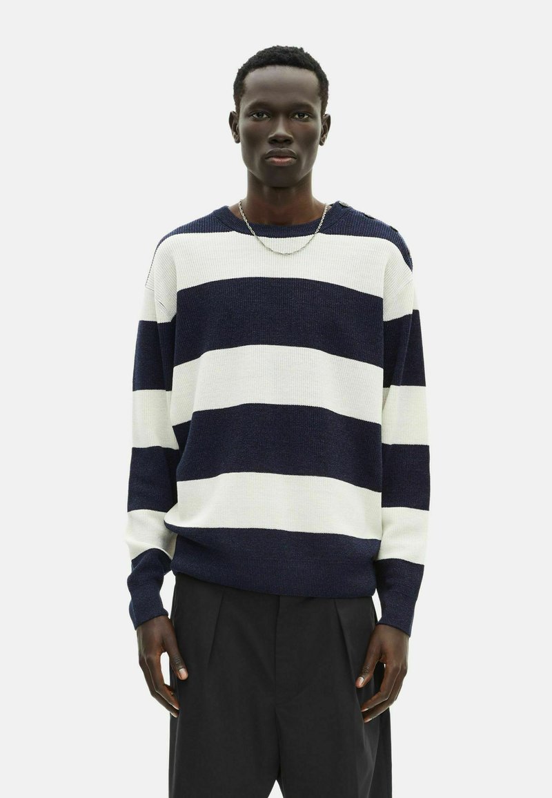 The Kooples Pullover - ecru navy