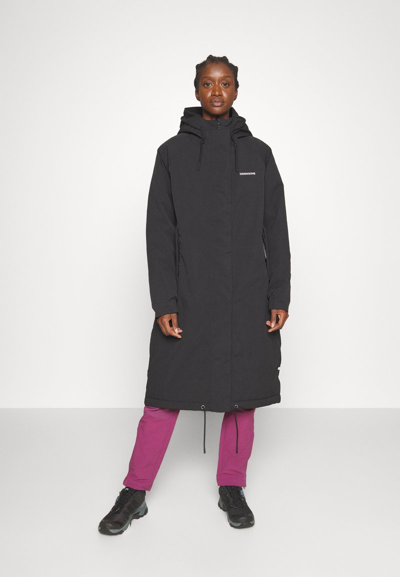 Didriksons ALICIA WOMEN'S - Parkatakki - black/musta - Zalando.fi