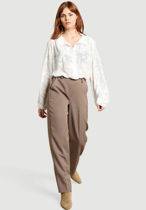 LolaLiza, CLASSIC STRAIGHT TROUSERS CLASSIC STRAIGHT TROUSERS - Trousers - taupe