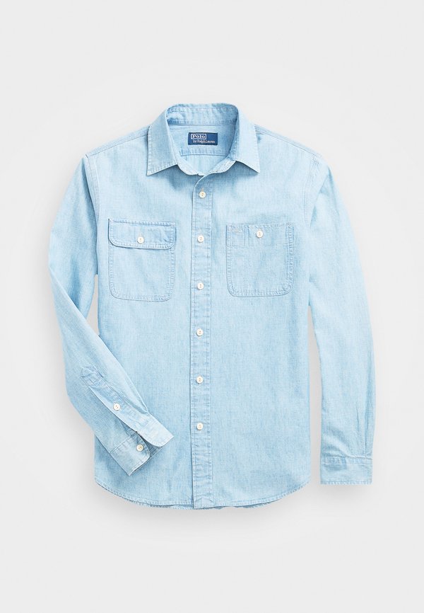 CLASSIC FIT CHAMBRAY WORKSHIRT - Shirt - indigo2