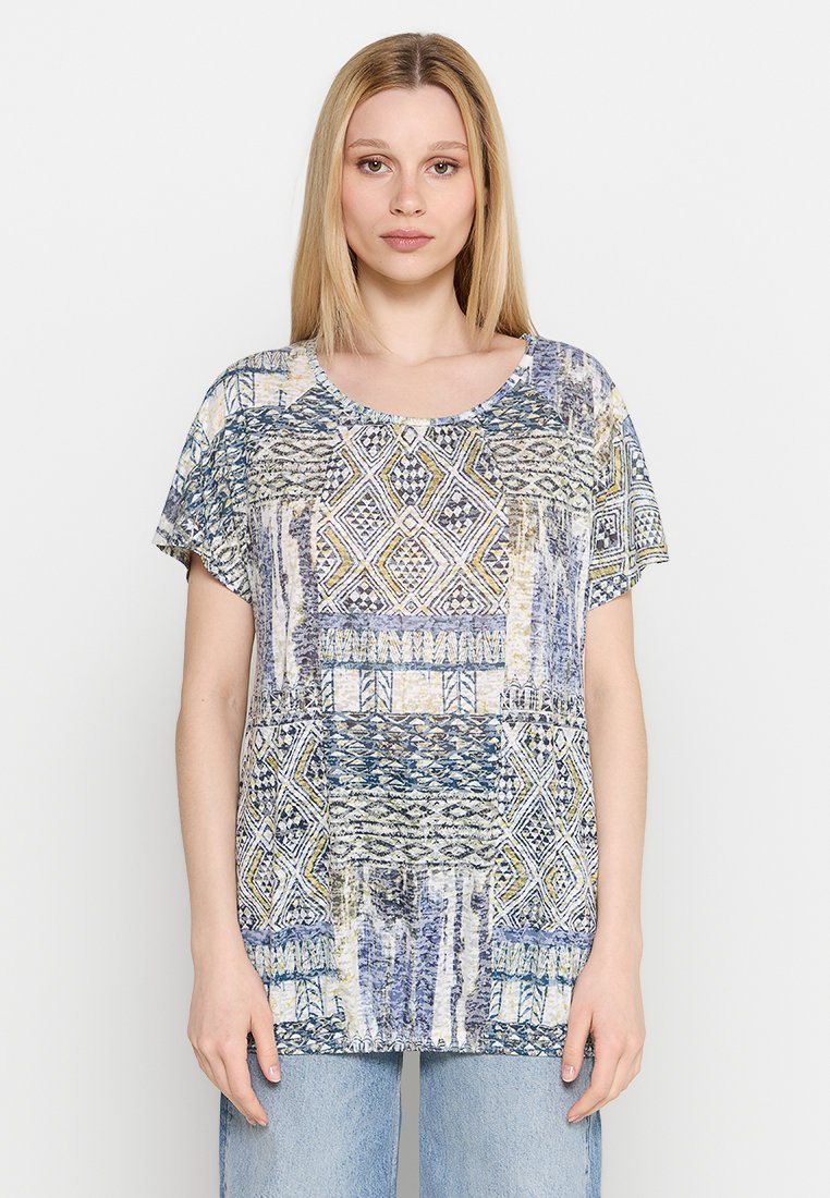 Damart T-shirt print blauw Damart T-shirt print blauw