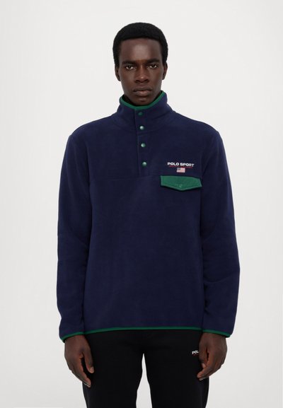 Polo Ralph Lauren LONG SLEEVE UNISEX - Sportinis megztinis - cruise navy/white