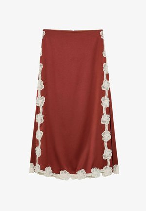 Reiss, REGULAR FIT - DOA SKIRT . - A-Linien-Rock - rust orange