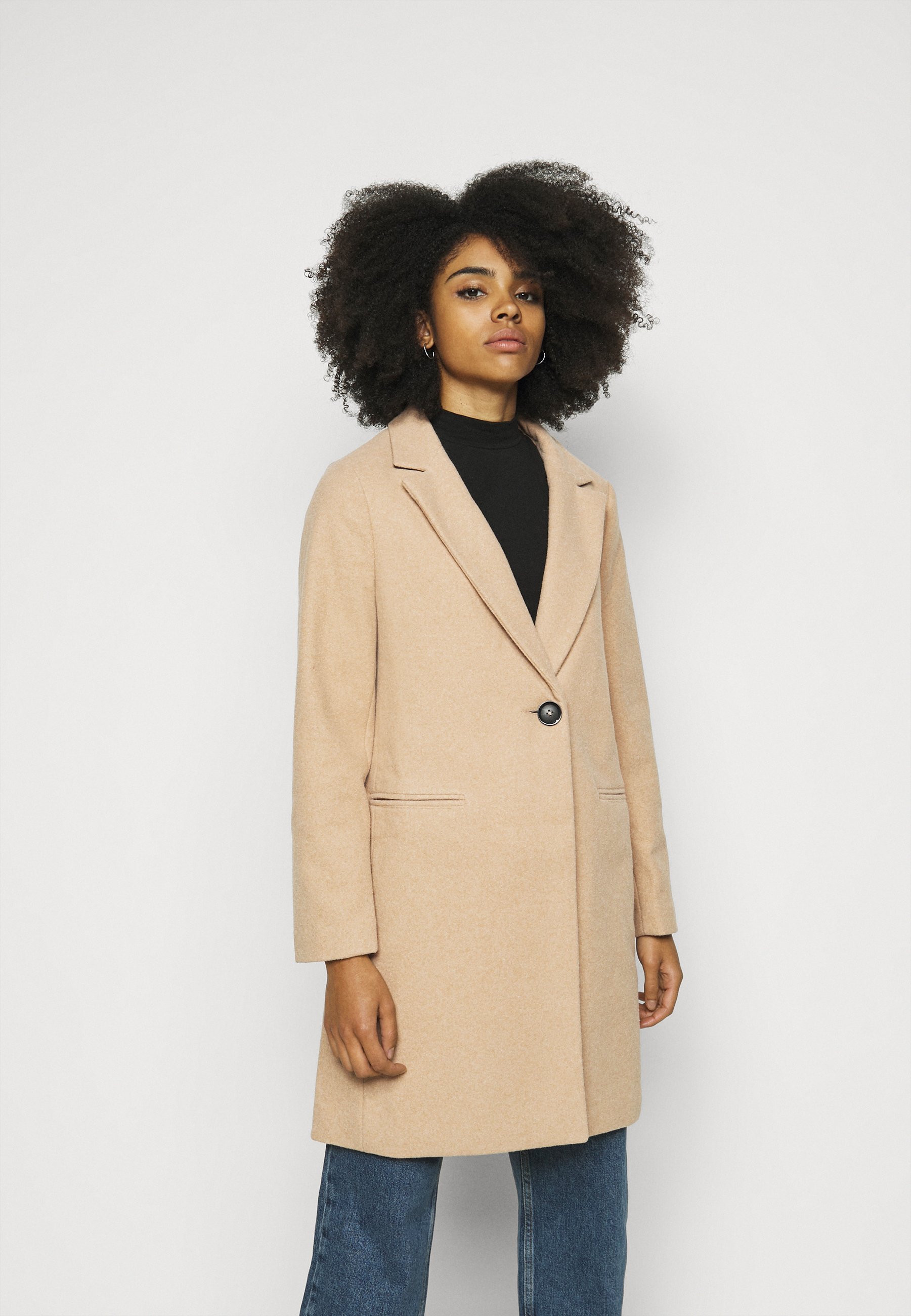 New Look Petite Li Coat Klassischer Mantel Oatmeal Beige Zalando De