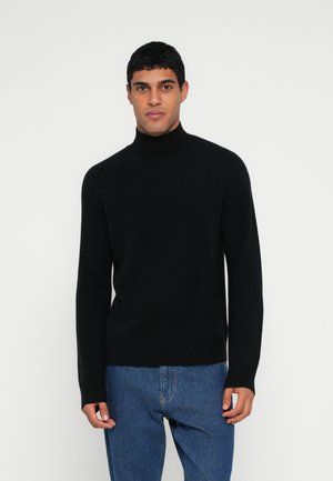 COZY MOCK NECK - Pulóver - black