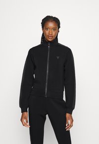 Guess - NEW ALLIE ZIP - Sweater met rits - jet black Miniatuurafbeelding 1