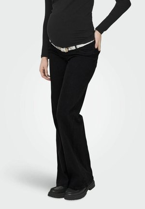 MIT WEITEM BEIN OLMSNOW - Jeans a sigaretta - washed black